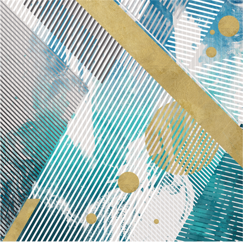 Blue & Gold Swipe